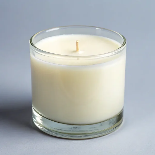 Large Spiral Decor Candle - Cream